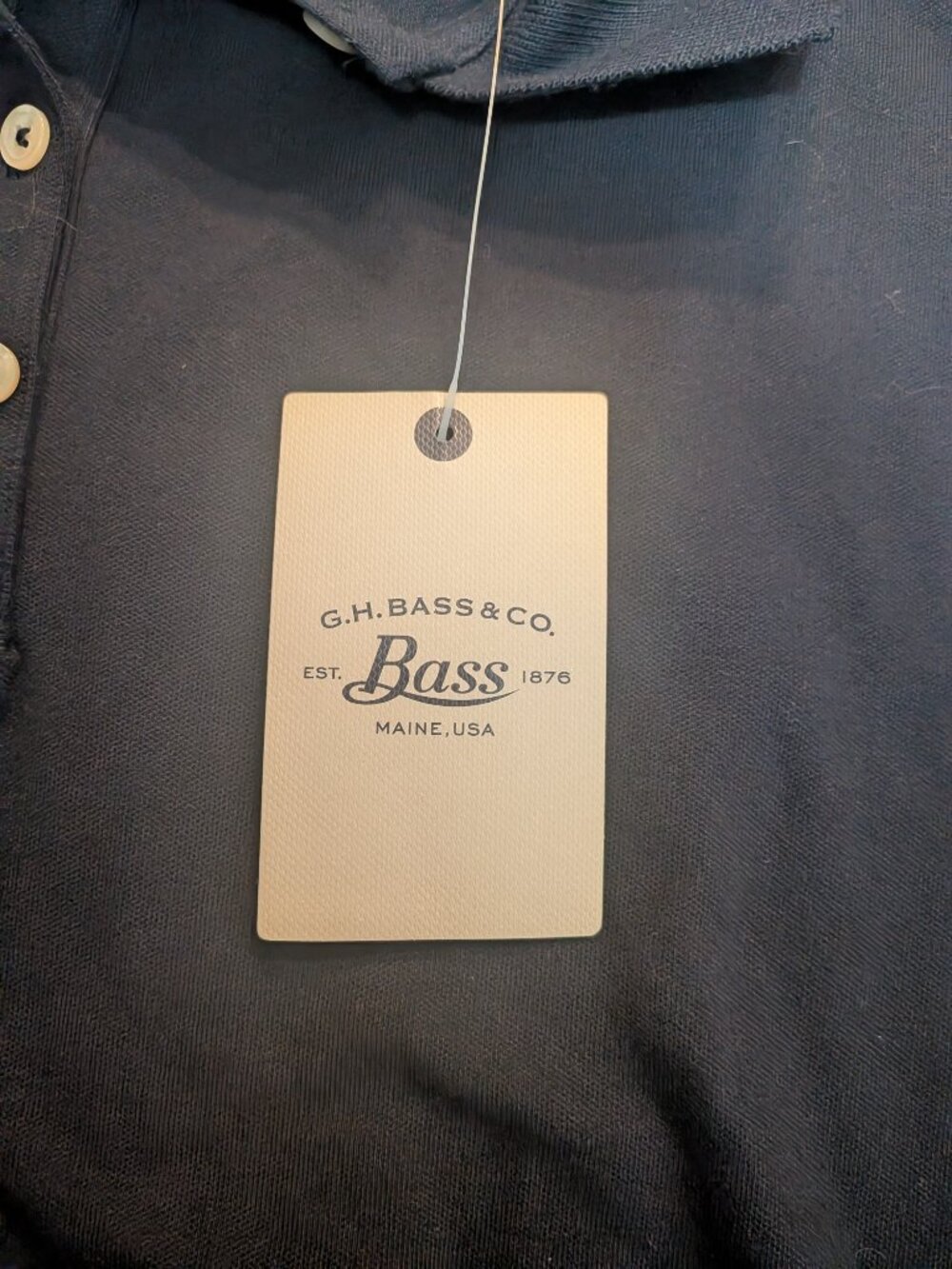 G.H. Bass & Co. Navy Blue Polo Shirt - Picture 2 of 5